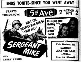 1945-06-14_Trib_p10_Sergeant_Mike_at_5th_Avenue_theater_thumb.jpg