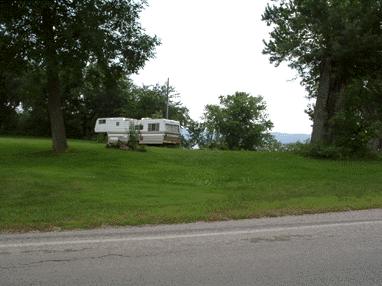 Brice Prairie Cemetery site, July 2000