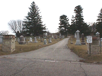 Fairview Cemetery looking northeast, March 2000