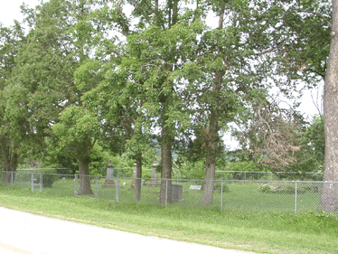 Oehler Family Cemetery from Hwy. MM, May 2000