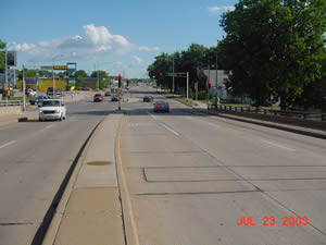 George and St. Cloud Streets looking south, 2003