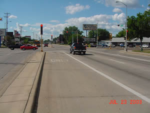 Mormon Coulee Road and Losey Boulevard South looking northwest, 2003