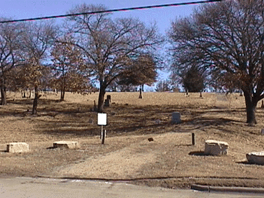Cambell Cemetery from Oak St., March 2000