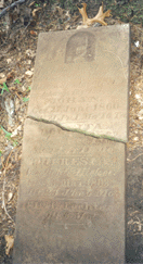 Stone uncovered at Ritschel-Hiekel cemetery