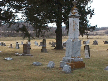 Cemetery at St. John's Lutheran Church in Barre Mills, March 2000