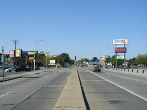 State Road and Losey Boulevard South looking west, 2003