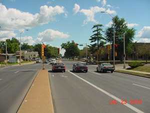 West Avenue and Main Street looking south, 2003