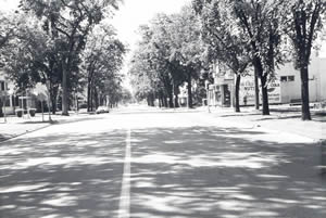 West Avenue South and Market Street looking south, 1970